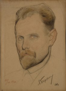 扬·贝津（Jan Berzin）肖像，1889-1938年，1921年