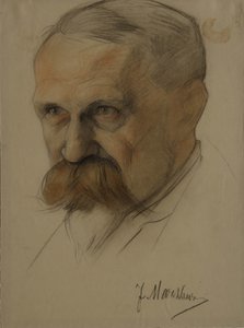 朱利安·马尔克莱夫斯基（Julian Marchlewski）肖像（1866-1925），1920年代初 作者 Nikolai Andreevich Andreev