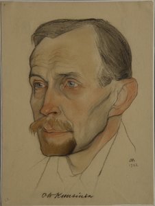 奥托·威廉·威勒·库西宁的肖像1881年至1964年，1922年