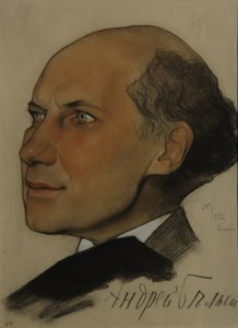 诗人安德烈·贝利的肖像1880-1934，1922年