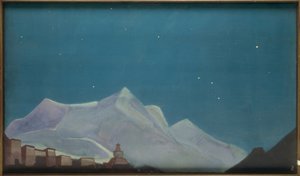 Hemis，修道院- NKRoerich绘画 作者 尼古拉·康斯坦丁·诺维奇·罗里奇