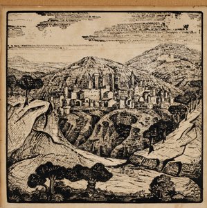 亚历山大·勃洛克（Alexander Blok）的意大利诗歌插图，1907年 作者 尼古拉·康斯坦丁·诺维奇·罗里奇