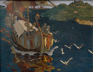 海外客人，1902年 作者 尼古拉·康斯坦丁·诺维奇·罗里奇