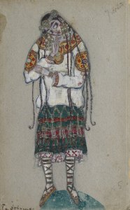 那位女孩。 I. Stravinsky于1912年为芭蕾舞剧《春之祭》的服装设计 作者 尼古拉·康斯坦丁·诺维奇·罗里奇