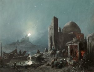 中亚生活的一幕》，1887年。  