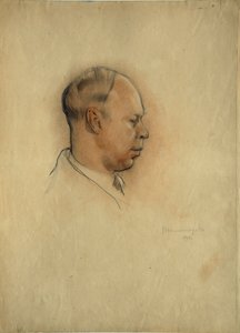 作曲家谢尔盖-普罗科菲耶夫（1891-1953 年）肖像 作者 尼古拉·尼古拉耶维奇·维谢斯拉夫采夫