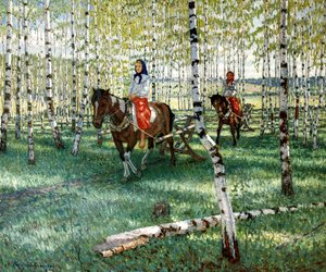 对工作》，1921年。   作者 尼古拉·彼得罗维奇·博格达诺夫·贝尔斯基