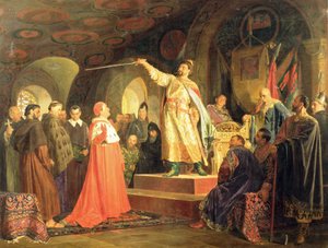 Halych-Volhynia的罗马王子接受了1875年教皇英诺森三世的大使