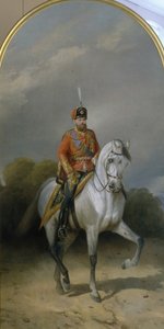 1881年亚历山大三世皇帝（Leib Guard）轻骑兵团制服肖像