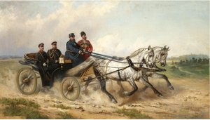 沙皇亚历山大三世和威廉二世皇帝在兰道，1888年