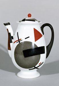 咖啡壶，约 1924 年（瓷器） 作者 尼古拉·米哈伊洛维奇·苏廷