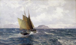 测试中的货船 "Lykkens Prove" 号