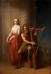 Idun和Bragi，1846年 作者 尼尔斯·雅各布·布洛默