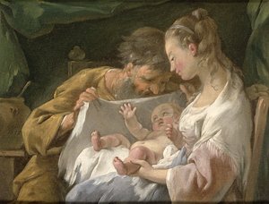 神圣家族，18世纪 作者 诺埃尔·哈勒（Noel Halle）
