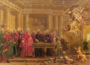 1763年6月21日巴黎地方法官接受和平新闻 作者 诺埃尔·哈勒（Noel Halle）