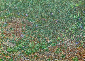 恩齐贝特，2023 年（亚麻布油画） 作者 诺埃尔·潘恩