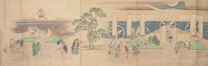 歌舞伎剧院，1822年。 作者 野野山光山