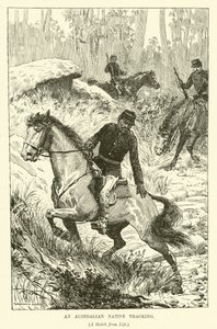 An Australian Native tracking (engraving) 作者 诺曼·哈迪
