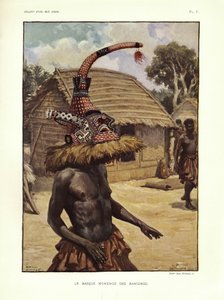 Bangongo Mokenge面具，摘自Emil Torday撰写的“有关民族的民族志注释……”