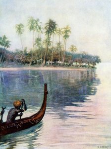 1908年在圣克里斯托瓦尔岛上“轻轻划过静水” 作者 诺曼·哈迪