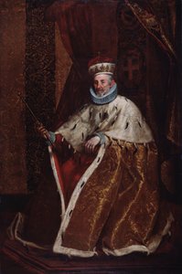 热那亚总督莱昂纳多·德拉·托雷 (Leonardo della Torre) 的肖像（布面油画