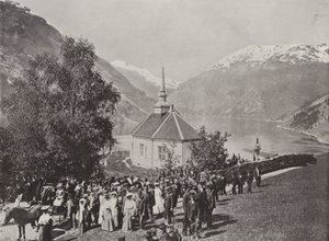 Merok, Geiranger (b/w photo)