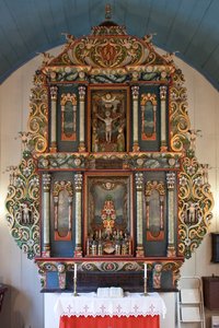 祭坛画，Mo I Rana教堂，1765年（彩绘木）
