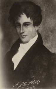 Niels Henrik Abel（1801-1829），挪威数学家