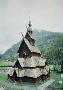 Borgund梯级教会看法，c.1150