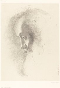 敬老》（A La Vieillesse）。 作者 奥迪隆·雷顿（Odilon Redon）