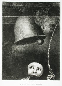 面具敲响丧钟 作者 奥迪隆·雷顿（Odilon Redon）