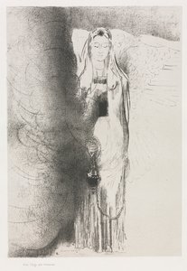 天使取走了香炉 作者 奥迪隆·雷顿（Odilon Redon）