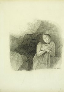 幻影，1870-75年 作者 奥迪隆·雷顿（Odilon Redon）