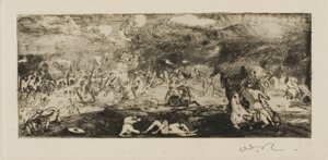 战斗 作者 奥迪隆·雷顿（Odilon Redon）