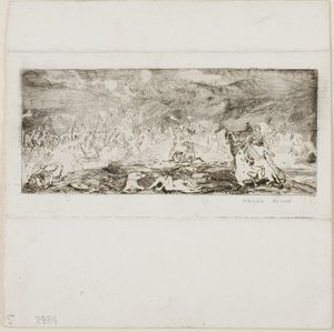 战斗 作者 奥迪隆·雷顿（Odilon Redon）