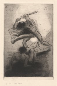 该隐和亚伯 作者 奥迪隆·雷顿（Odilon Redon）