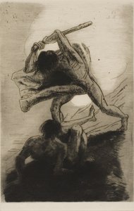 该隐和亚伯 作者 奥迪隆·雷顿（Odilon Redon）
