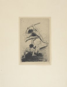 该隐和亚伯 作者 奥迪隆·雷顿（Odilon Redon）