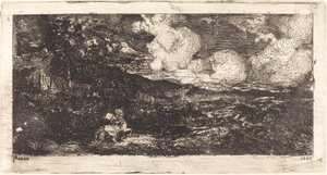 骑兵奔腾（奔腾骑士） 作者 奥迪隆·雷顿（Odilon Redon）