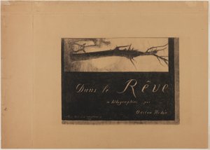 封面插图，选自《在梦中 作者 奥迪隆·雷顿（Odilon Redon）