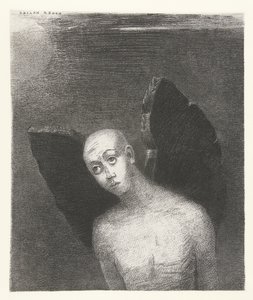 堕落天使展开黑色翅膀 黑色的翅膀 La Nuit（系列名称） 夜晚（系列名） 作者 Lemercier 和 Cie。