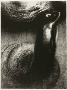死亡"我的讽刺胜过一切 作者 奥迪隆·雷顿（Odilon Redon）
