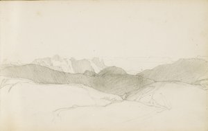 取自一张名为“巴斯克人的乡村”的相册，1862-63年 作者 奥迪隆·雷顿（Odilon Redon）
