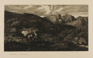 恐惧 作者 奥迪隆·雷顿（Odilon Redon）