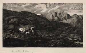 恐惧 作者 奥迪隆·雷顿（Odilon Redon）