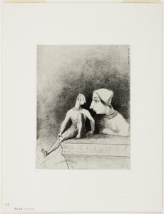 Felineness》，选自《梦中》第七版 作者 奥迪隆·雷顿（Odilon Redon）