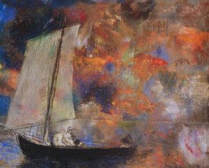 花云 作者 奥迪隆·雷顿（Odilon Redon）