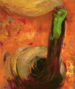绿色死亡，c.1905 作者 奥迪隆·雷顿（Odilon Redon）