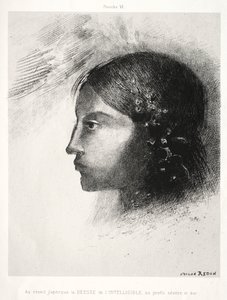 向戈雅致敬：觉醒后，我看到了懂事的女神，1885年。 作者 奥迪隆·雷顿（Odilon Redon）