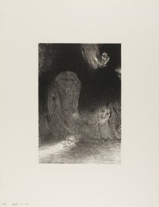 我有时在天空中看到精灵的形状，第 21 版，共 24 页 作者 奥迪隆·雷顿（Odilon Redon）